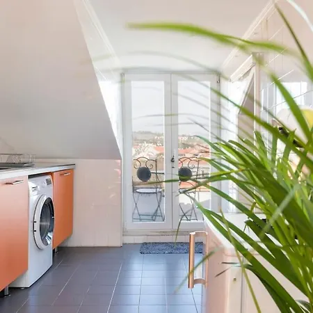Romantic Rooftop Apart W/ River View Ac Heating Apartamento Lisboa